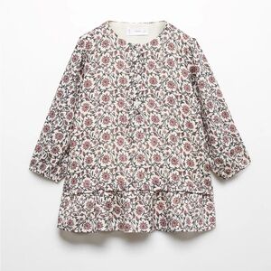 Mango Kids Blouse - Cream and Red Floral
